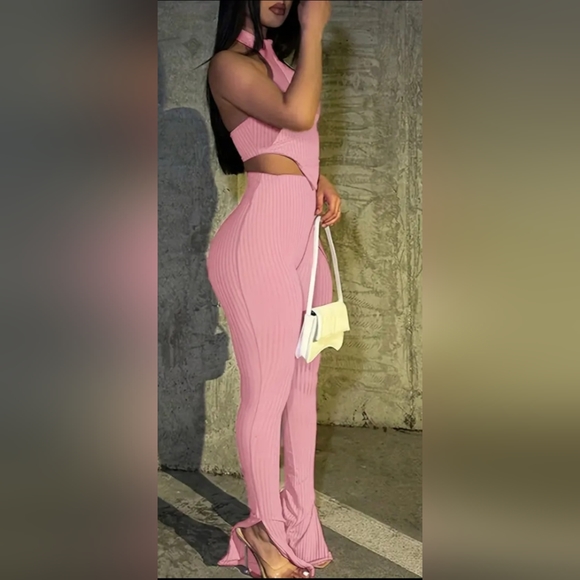 Pink Two Piece Set - Picture 2 of 7